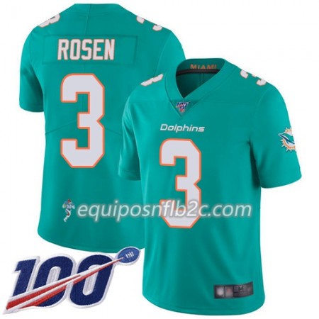 Camiseta Hombre NFL Miami Dolphins Josh Rosen 3  Nike Verde 100th